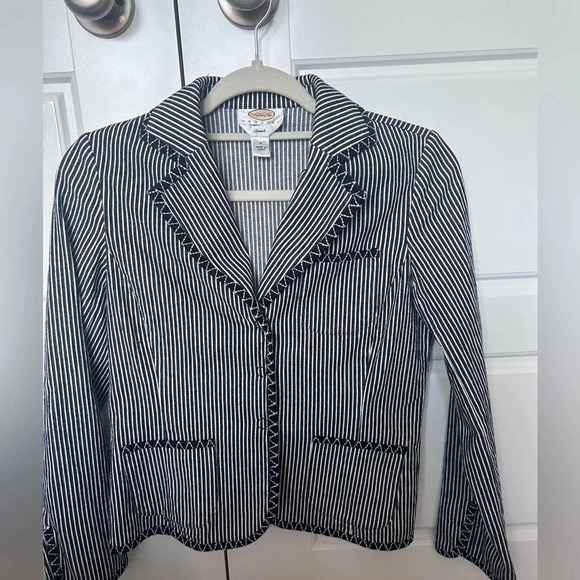 Talbots Jackets & Blazers - TALBOTS petite size 4 jacket. NWOT. STRIPED